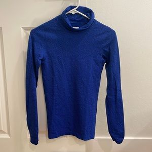 Athleta Sports Top Turtleneck Flurry Peak Blue XS